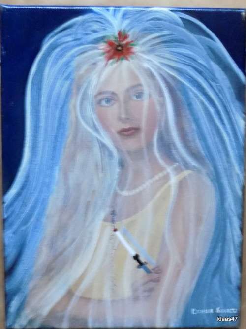 Estelle Scholtz - Oil on Canvas - Veiled Lady