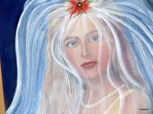 Estelle Scholtz - Oil on Canvas - Veiled Lady