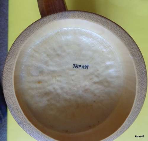 Vintage Natural Bamboo Drinking Mug Made in Japan