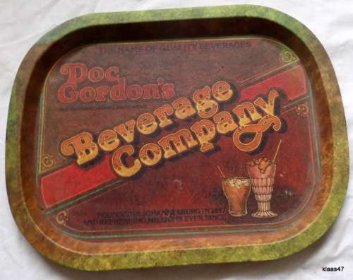 Doc Gordon`s Beverage Company - Metal Tray