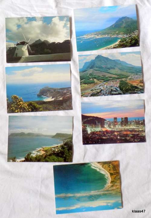 Vintage - 1970`s - 7 Postcards - Cape Town