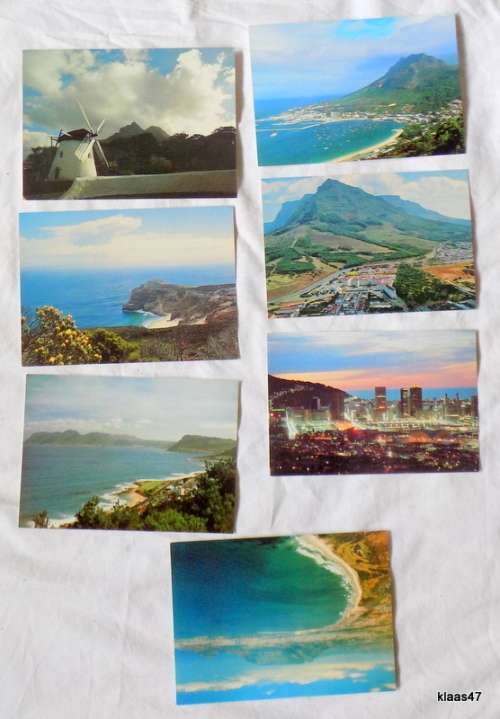 Vintage - 1970`s - 7 Postcards - Cape Town