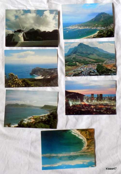Vintage - 1970`s - 7 Postcards - Cape Town