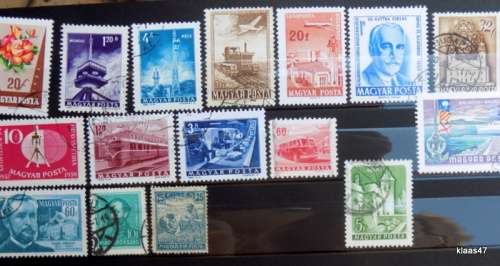 Hungary - Mixed - 16 used postage stamps