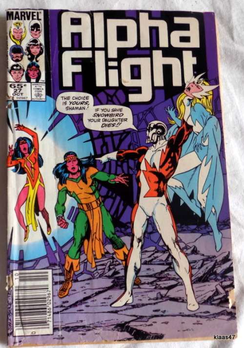 Marvel Comic - Alpha Flight - 1985 - 27 Oct