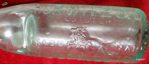 Horwitz and Co - Johannesburg - Green - Codd bottle - WM BARNARD and SONS. LONDON.