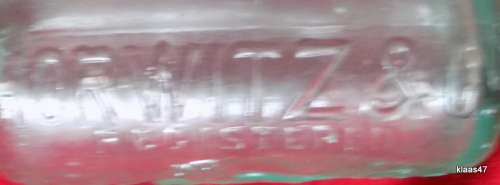 Horwitz and Co - Johannesburg - Green - Codd bottle - WM BARNARD and SONS. LONDON.
