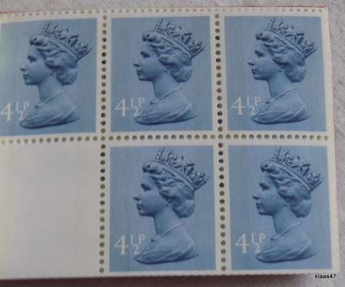 GB Post Office - Canada Life stitched booklet - 85p - 5x4 1/2p x3 and 5x3p x1