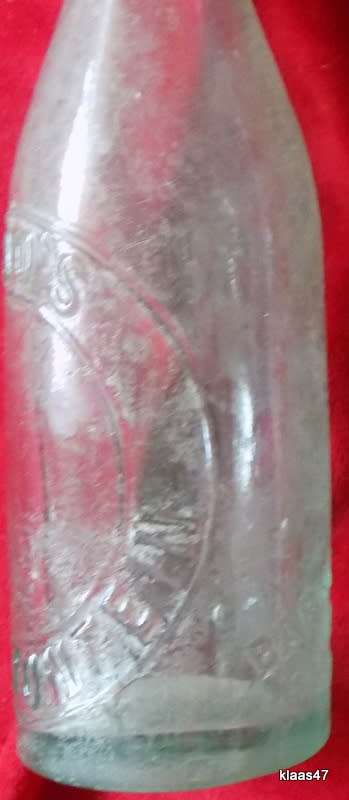 Vintage Glass Bottle Reid`s Bloemfontein Made by Barnard and Foster Makers London