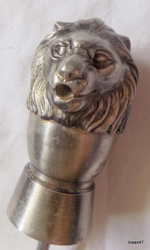 Vintage -1950`s - Metal - Lion Head - Bottle Stopper/Pourer