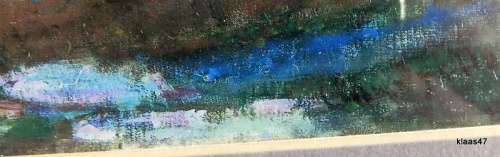 Framed Print: Bridge over a Pond of Water Lilies by Claude Monet