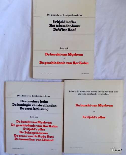 Eric de Noorman - Hans G. Kresse - 3 paperbacks 1973/4