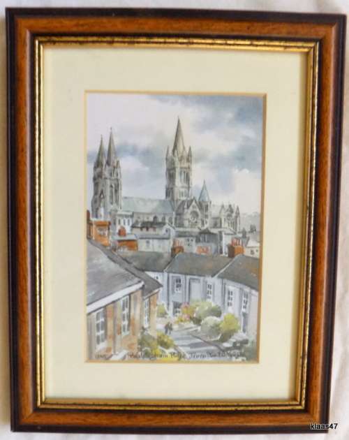 Watercolour print - Walsingham Place, Truro - Martin Goode -