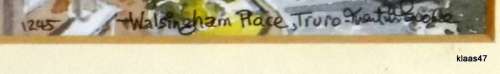 Watercolour print - Walsingham Place, Truro - Martin Goode -