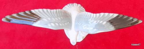 Vintage W Goebel, West Germany Silver Gull on a Wave Crest Figurine