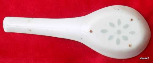 Chinese rice pattern soup spoon