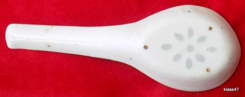 Chinese rice pattern soup spoon