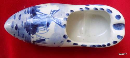 Delft Holland Blue and White Clog Ashtray