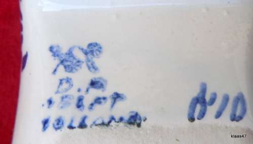 Delft Holland Blue and White Clog Ashtray