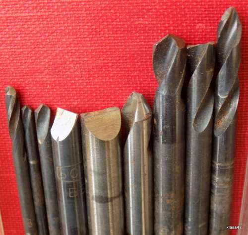 9 Short Drill Bits - Various  - Various makes
