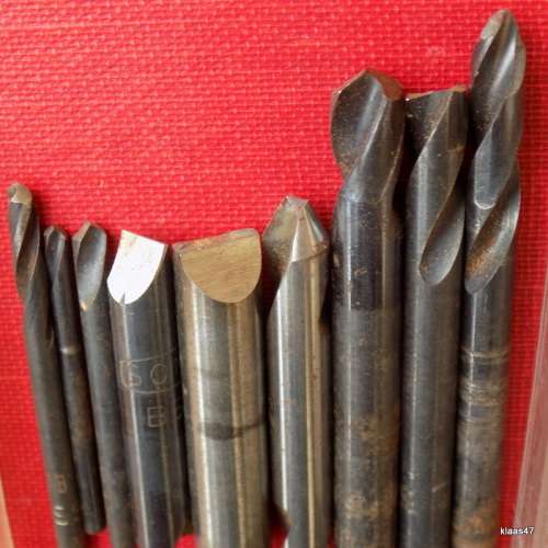 9 Short Drill Bits - Various  - Various makes