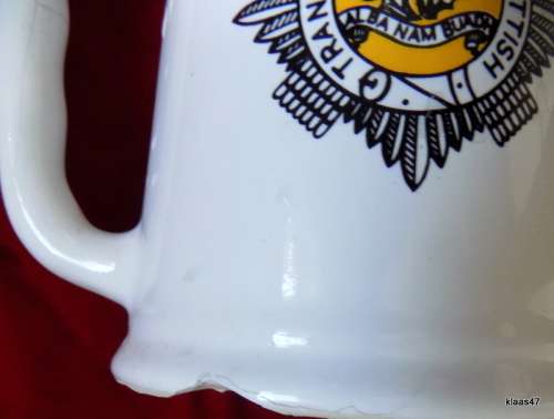 Drosty Ware Beer Mug with Transvaal Scottish badge