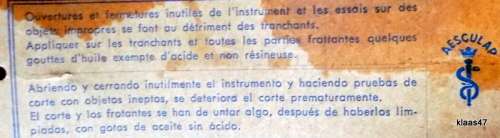 Aesculap - Stainless - Surgical Instrument - Made in Germany