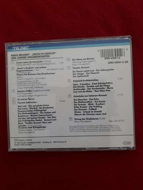Heinz Erhardt - Noch n Gedicht und andere Ungereimtheiten - CD