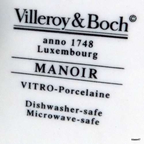 Villeroy Boch - Rectangular Covered Butter Dish - Manoir - (VitroPorcelain, Luxembourg) - 20x15cm