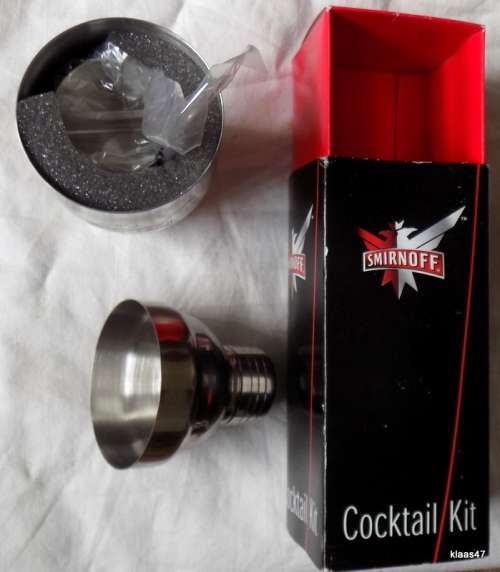 Smirnoff boxed Stainless Steel Cocktail kit