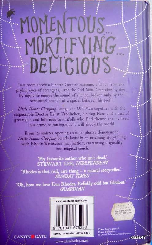 Dan Rhodes - Little Hands Clapping - Hardcover