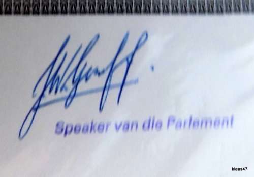 SA -1985 - Parliament Building 100 Years - Special Issue in Aid of George Conference Centre - Signed