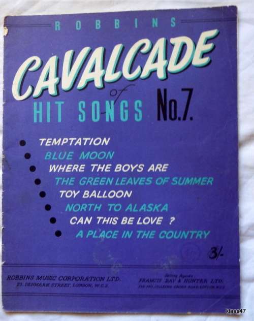 Robbins Cavalcade of Hit Songs No. 7 - Sheet music and vocal score