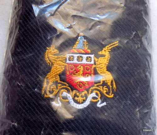 Coat of arms of the Cape Colony and Crown emblem - Neck tie - Comme Soie by Cravateur