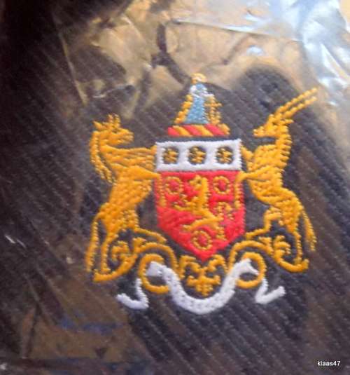 Coat of arms of the Cape Colony and Crown emblem - Neck tie - Comme Soie by Cravateur