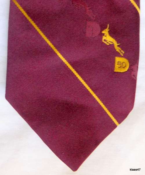 Burgundy and Gold Neck Tie - Springbok 50 - Marque by Graphtex