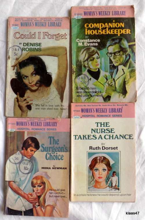 Vintage Woman`s Weekly Library - 4 Books - No`s  332, 365,  587 and 1242