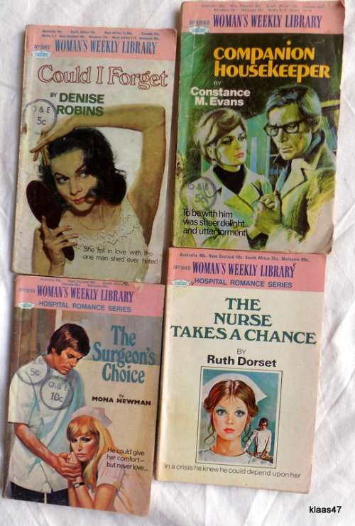 Vintage Woman`s Weekly Library - 4 Books - No`s  332, 365,  587 and 1242
