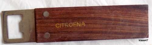 Wooden Handle Citroen and Peugot Bottle Opener