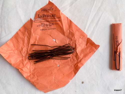 Vintage - French Hair Pins - La Perlee  - B and Cie - Made in France - circa1930 (2 pkts)