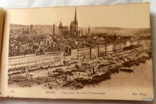 Vintage - ROUEN - France - Booklet with 23 of 24 Postcards - Carte Postale