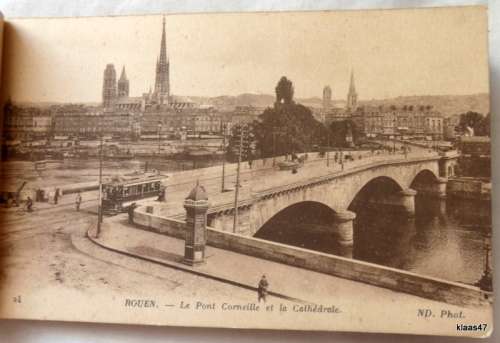 Vintage - ROUEN - France - Booklet with 23 of 24 Postcards - Carte Postale