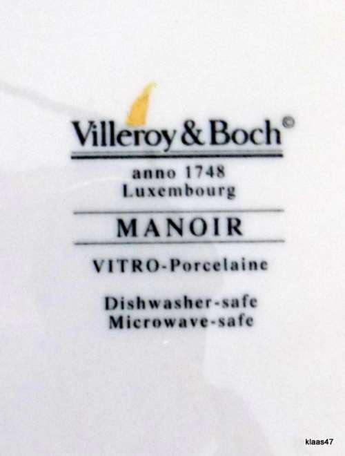 Villeroy Boch - Manoir - (VitroPorcelain, Luxembourg) - Deep (Soup) plate - 23cm diameter