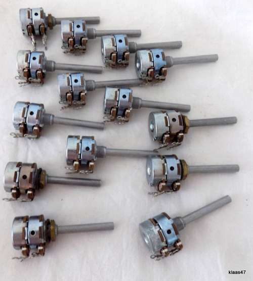 Potentiometers - 13 x 50K LN 6DB AB G4 CTS - 1 x 100K LN 6DB AB 7623 CTS