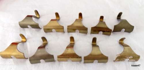 10Pcs - Metal Picture Photo Frame Hanger - S Shape Rail Moulding Hanging Hooks