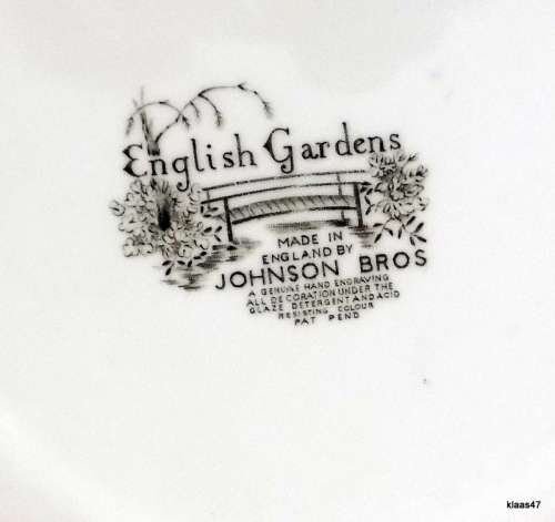 English Gardens - Johnson Bros - 24cm Fish plate