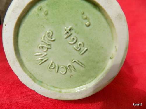 Lucia - Small Vase - Green with Embossed Flower design - 10cm High 6cm Top Diameter