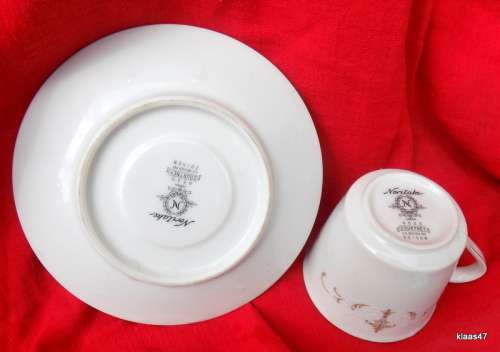 Vintage Noritake - Courtney - Japan - Demitasse Cup and Saucer - 100ml