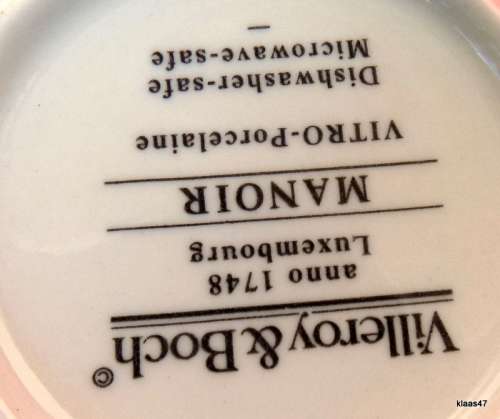 Villeroy Boch - Manoir - (VitroPorcelain, Luxembourg) - Dessert Bowl - 12cm diameter