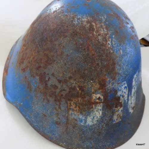 Old UN Peacekeeping Helmet - Steel shell only - no inner.  Very rusty.  See pictures.
